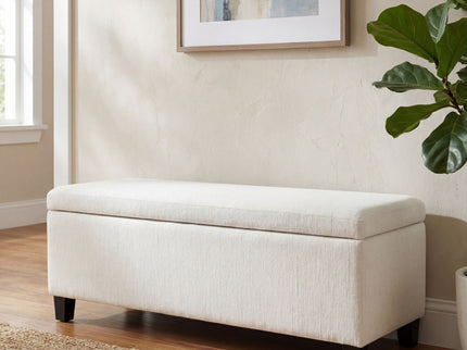 Upholstered Storage Ottoman Bench