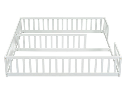 Double Floor Bed With Fence, Guardrails, Without Door