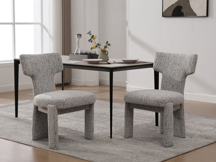 Armless Curved Back Accent Chairs