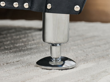 Storage Bench With Crystal Buttons And 1 Pillow For Bedroom