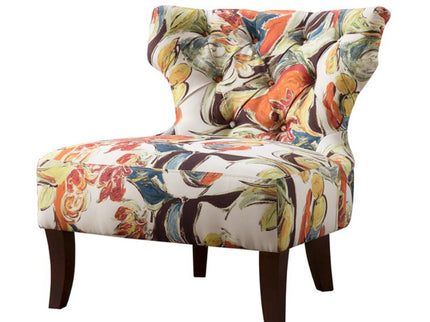 Erika - Accent Chair With Printed Upholstery - Multi