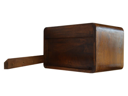 Curved Wall Mounted Bedside Nightstand