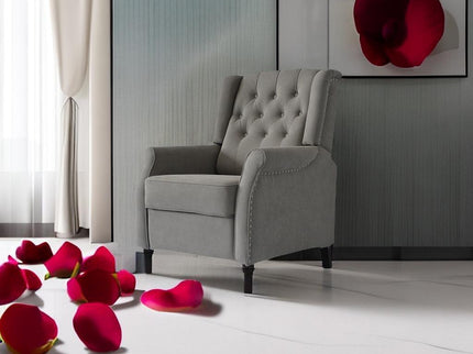 Brand New Recliner Sofa Cozy Soft Living Room Sofa Chair - Light Gray