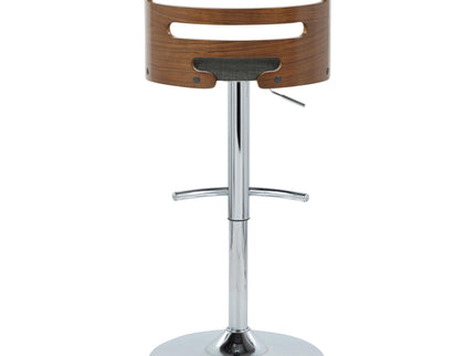 Cosi - Mid Century Modern Adjustable Barstool With Swivel & Rounded T Footrest (Set of 2)
