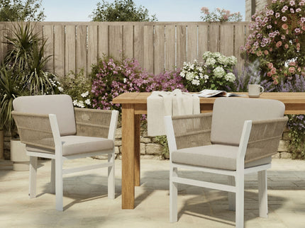 Outdoor Dining Chair, All-Weather Patio Seating For Backyard (Set of 2)