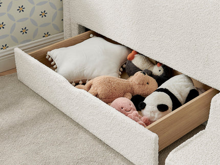 Safe Kids Bed With Guardrails And Storage