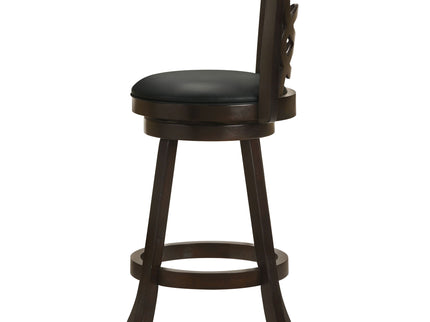 Swivel Bar Stool (Set of 2) - Black