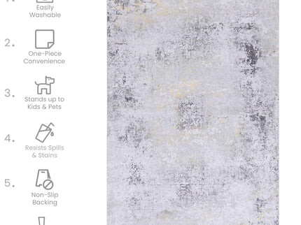 Maval - Stunning Washable Runner Rug