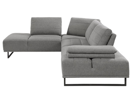 Harnal - L-Shape Sectional Adjustable Back Comfort Focused Sofa - Taupe