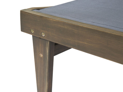 Summerland Chaise Lounge Dark Mesh Outdoor Seating - Dark Gray