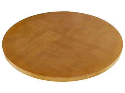 Round Dining Table With Pecan Wood Veneer - Walnut
