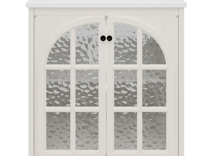 Vintage Farmhouse Bathroom Vanity With Ceramic Sink