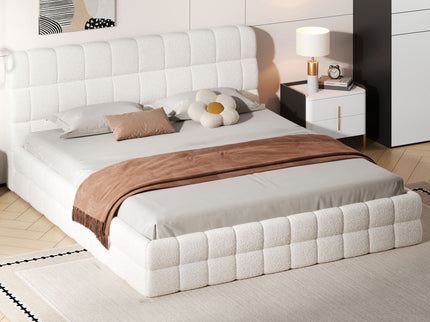 Upholstered Platform Bed With Headboard