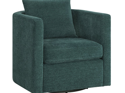 Sutton - Swivel Barrel Chair - Peacock