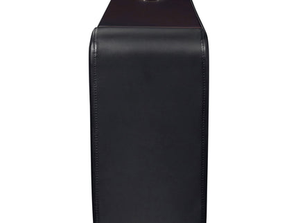 Nseluka - Upholstered Wedge Console For Home Theater With Cupholders - Black