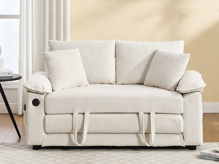 Upholstered Futon Convertible Floor Sofa Bed