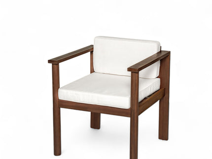 Rustic Patio Dining Set For 6 With Removable Cushions