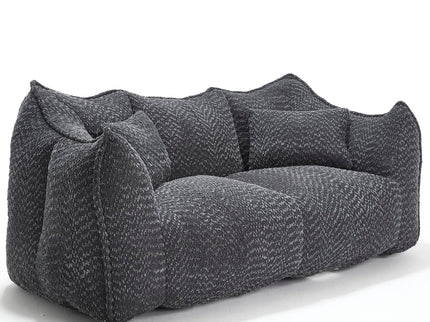 Comfortable Dual Beanbag Chair With High Resilience Foam Core For 2 People