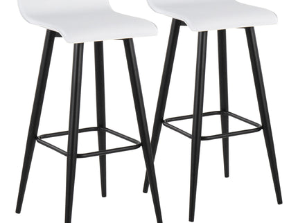 Ale - Contemporary Fixed Height Bar Stool (Set of 2)