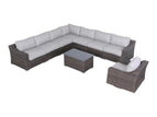 Dark Gray / 3 Pc. Symetrical Sectional, Chair, Table