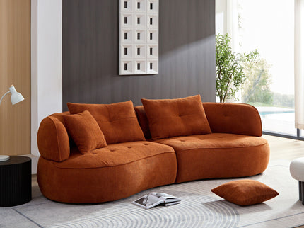 Modular Sofa, Durable Fabric, Solid Wood Frame, High Density Sponge Padding, Seating For 4