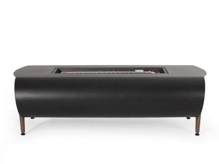 Vernon - Rectangle Fire Pit 50, 000 Btu - Dark Gray
