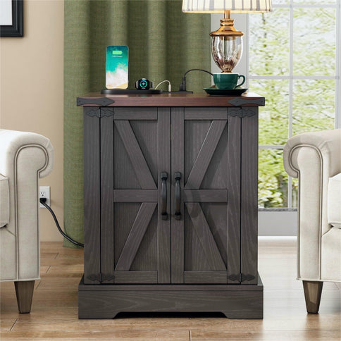 Nightstand With Adjustable Shelf