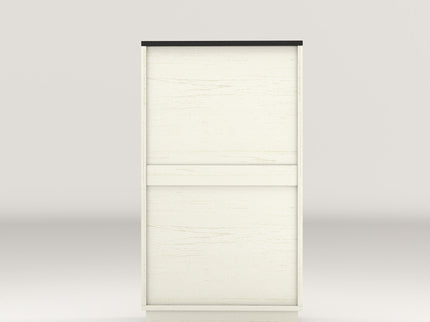 Tilt Out Trash Can Cabinet With Wave Textured Drawer & Pull Out Bin