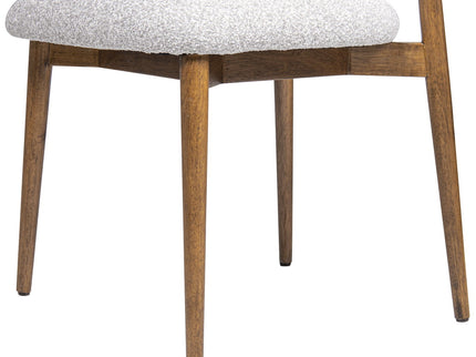 Locke - Modern Upholstered Dining Chair With Frame - Salt / Pepper