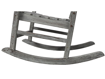 Oversized Porch Rocker Chair With Wide Seat And Tall Backrest