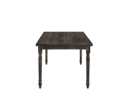 Claudia II - Weathered 7 Pieces Dining Room Set - Gray