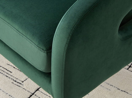 Open Back Loveseat Settee With 3 Pillows