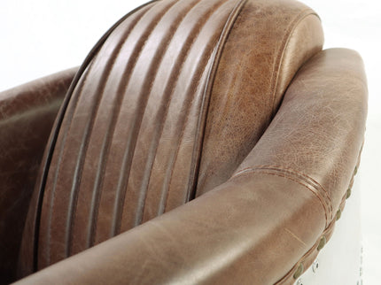 Brancaster - Top Grain Leather Living Room Set - Brown