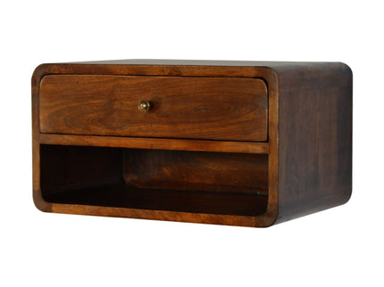 Curve Upper Slot Floating Nightstand