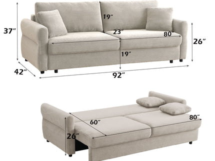 Haran - Pull Out Sleeper Sofa With Storage