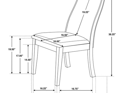 Dining Chair (Set of 2) - Espresso Brown