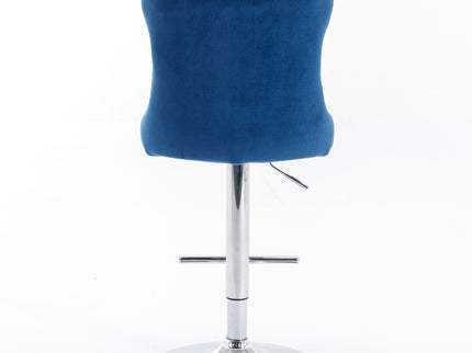 Swivel Barstools Adjusatble Seat Height From 25-33", Modern Upholstered Base Bar Stools With Backs Comfortable Tufted For Home Pub And Kitchen Island (Set of 2)