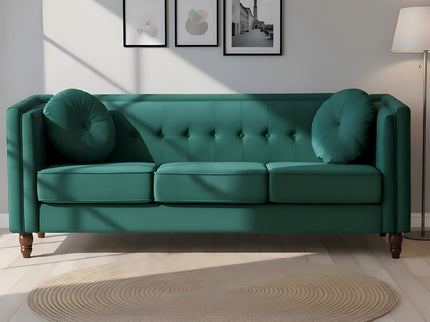 Chesterfield Sofa With Square Arms For Living Room