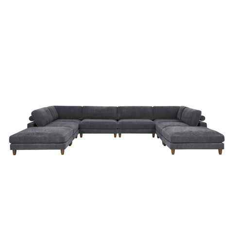 Modern Modular Sectional With Adjustable Back Support