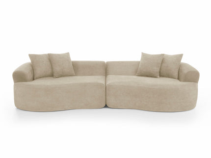 4 Seater Curved Cloud Sectional Sofa