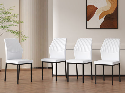 Ergonomic Simple Chair With Metal Leg