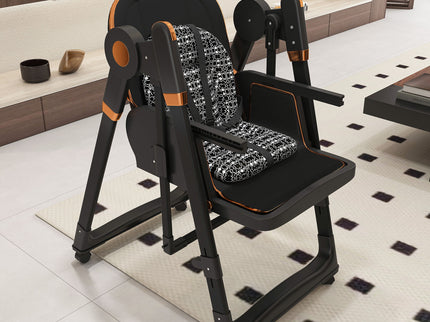 Convertible Baby High Chair To Rocker With 5 Point Harness