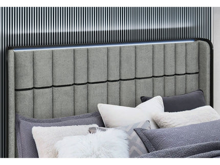Isaiah - Bed With TV Lift-LED Speakers And Fireplace