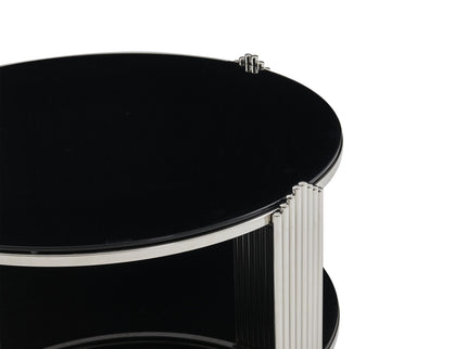 Round Table With Double Layer Storage