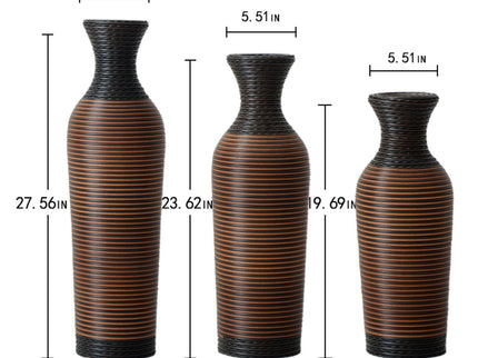 Classic And Neat Floor Vase, High Independent Flower Stand (Set of 3)