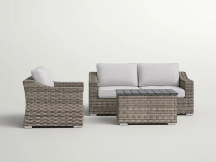 Stylish Sofa Seating Group With Cushions Perfect For Outdoor Gatherings