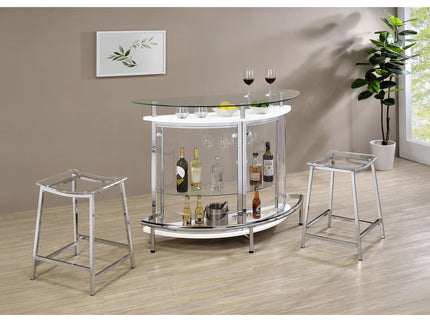 Staten - Backless Counter Stool (Set of 2) - Chrome