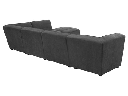Vincent - 6 Piece Modular Sectional - Charcoal