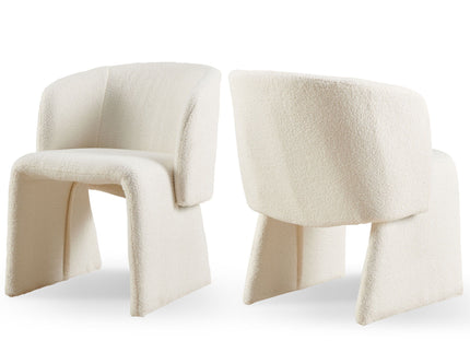 Modern Accent Chair Brown Single Sofa Chair, Upholstered Side Chair Teddy Comfy Chair For Dining Room / Bedroom / Living Room / Reception