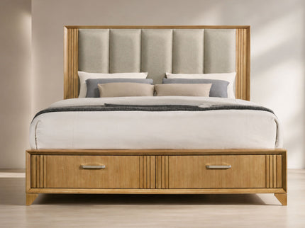 Hugo - Storage Bed With Upholstered Headboard